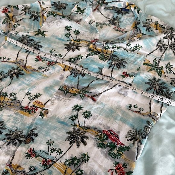 Vintage 90s Campia Moda Hawaiian Shirt Size Mens 2 XL Floral Short Sleeve Button - Picture 9 of 11